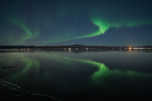 Ilmainen kuvapankkikuva tunnisteilla aurora, aurora borealis, heijastus