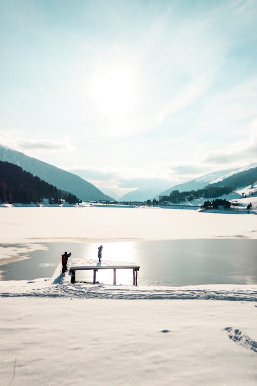 Immagine gratuita di inverno, lago, montagne