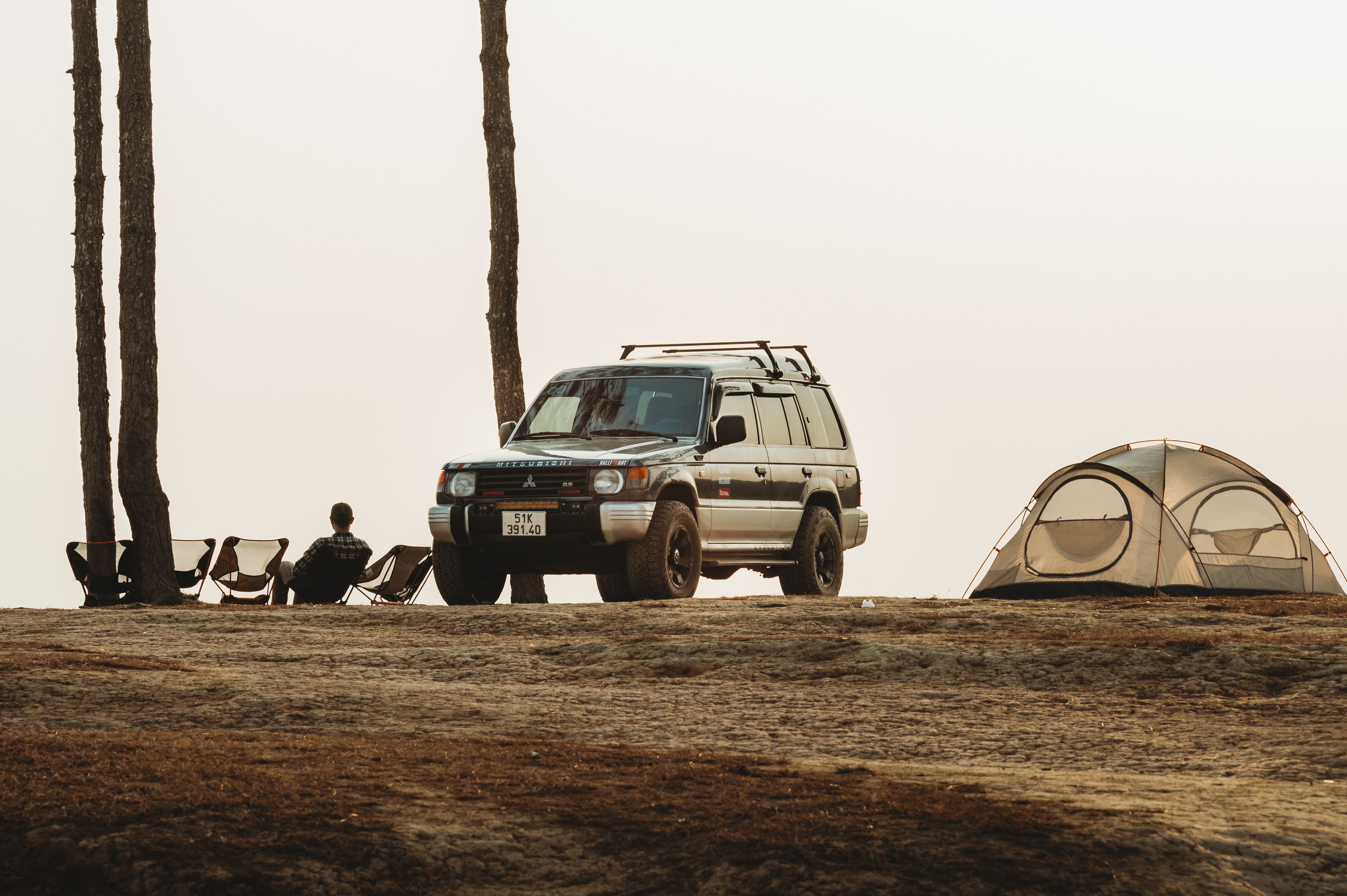 Mitsubishi Pajero at Camping · Free Stock Photo