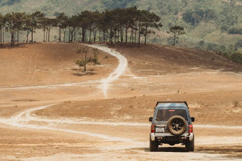 Mitsubishi Pajero on Dirt Road