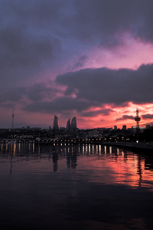 Baku Coast at Sunset