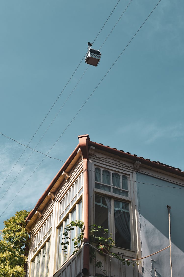 Line Over A House Building