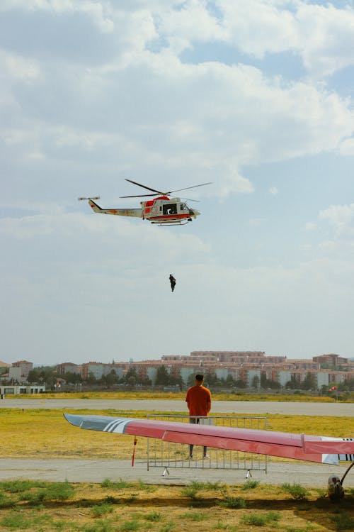 Hekicopter in Flight