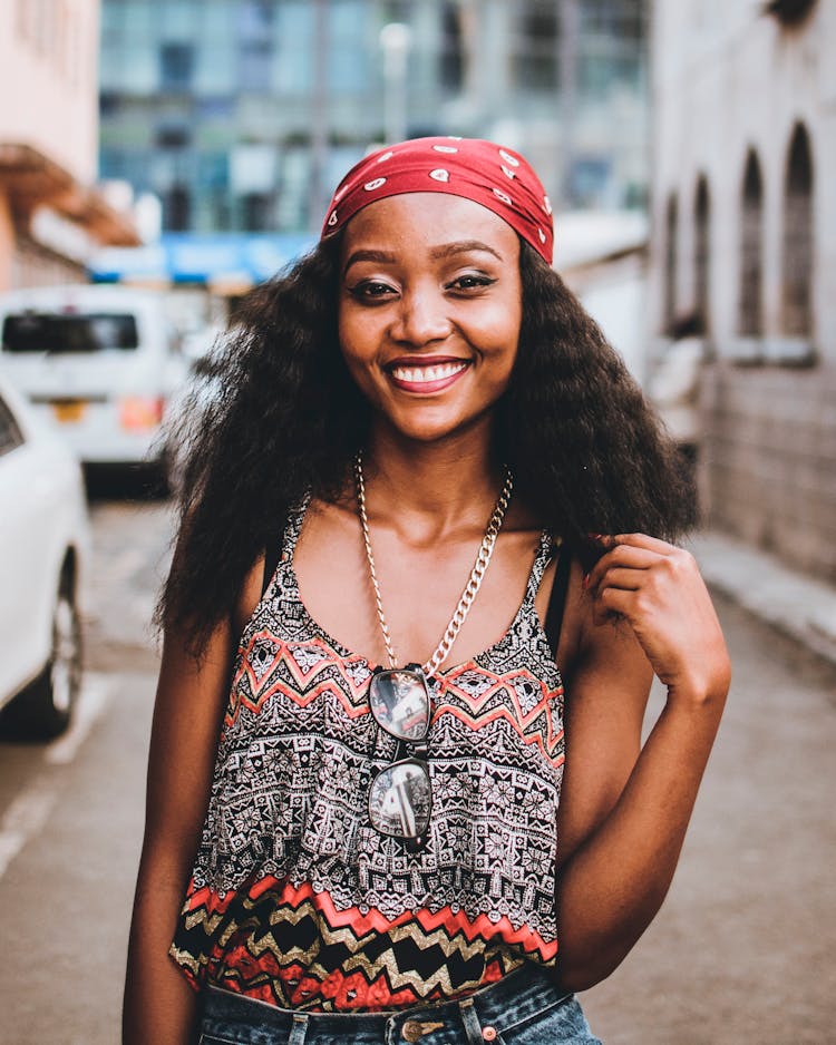 Photo Of Woman Wearing Bandana