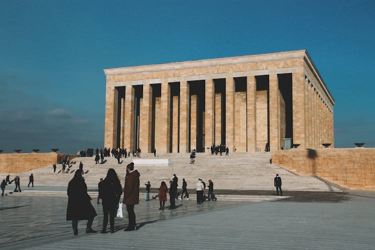 People In Anitkabir In Turkey