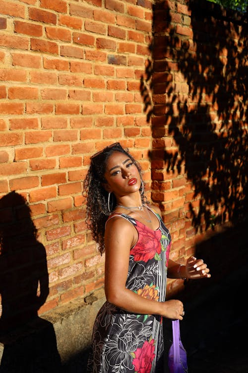 Young Woman Posing in Sunlight 