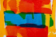 抽象绘画色彩鲜艳、笔触富有表现力，非常适合充满活力的现代装饰