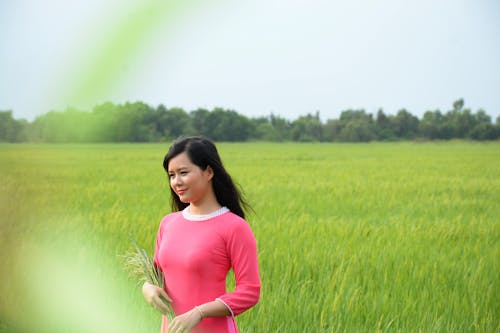 Woman At A Farmland