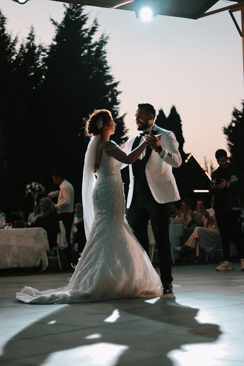 Newlyweds Dancing on Wedding