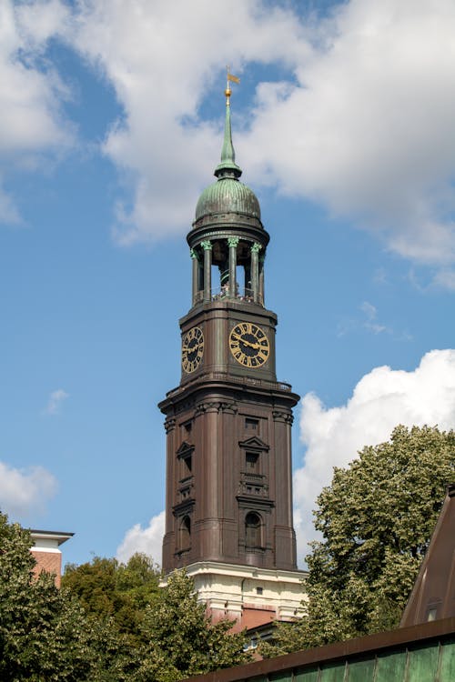 Tower of St Michaels Church in Hamburg