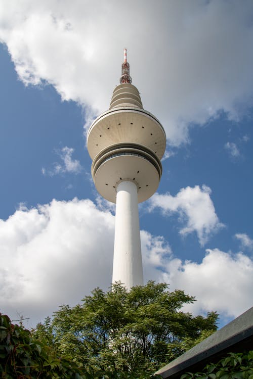 Foto stok gratis awan, Fernsehturm, Hamburg