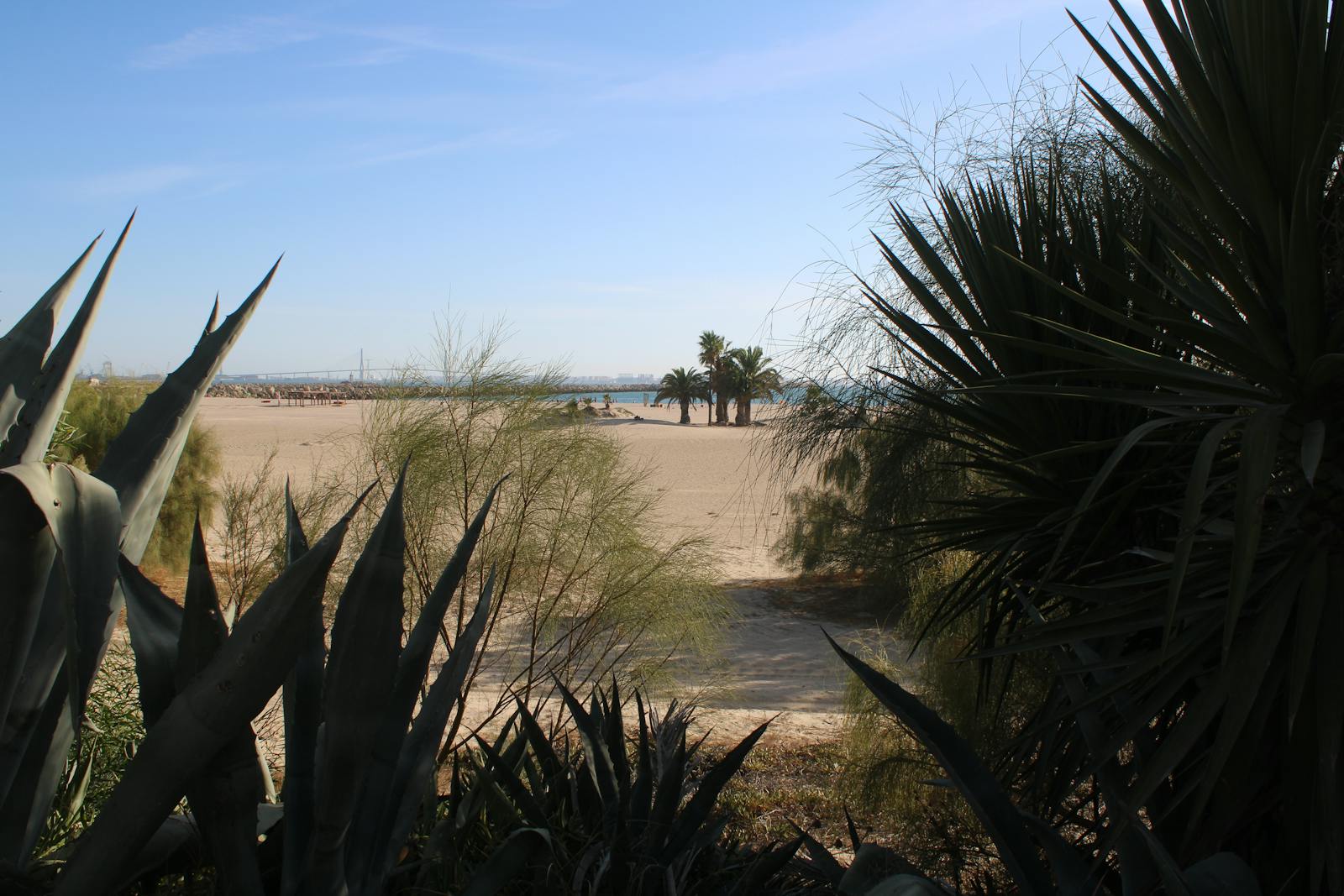 playa y paseo marítimo de la Puntilla