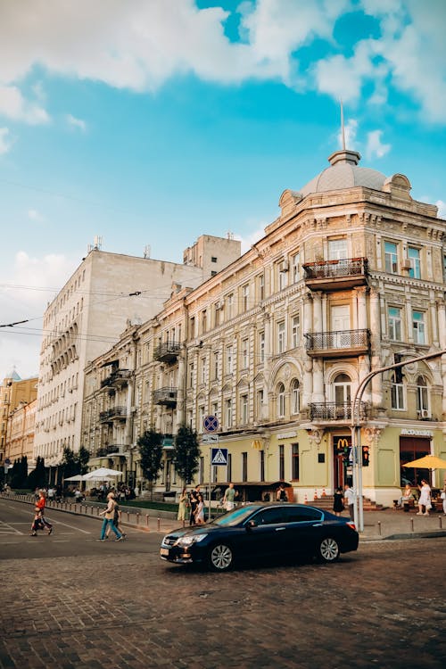Baroque Renaissance Corner Building in Kiev