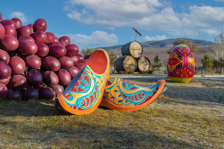 Colorful Decoration In Countryside