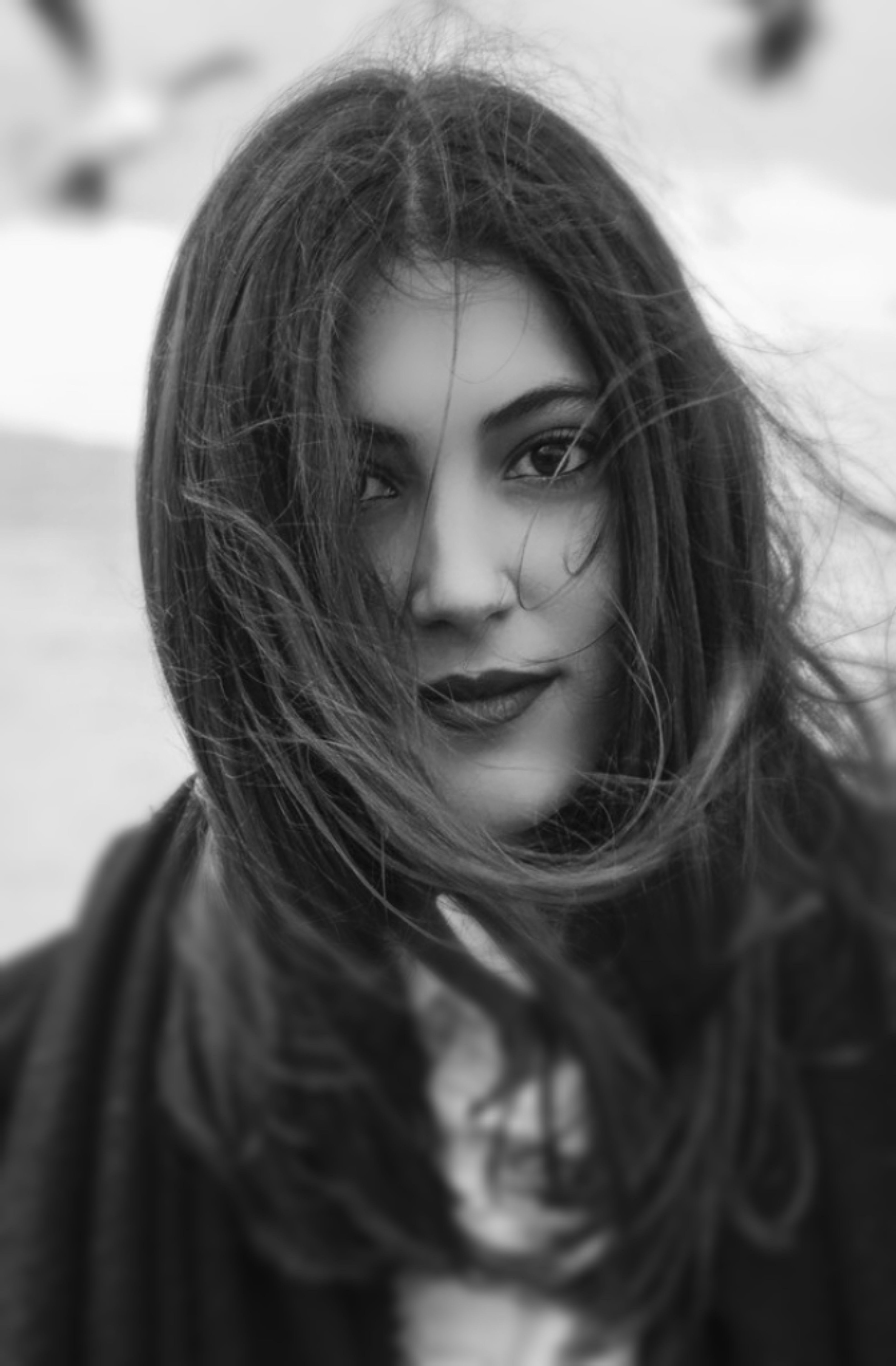 Black and White Portrait of a Woman · Free Stock Photo