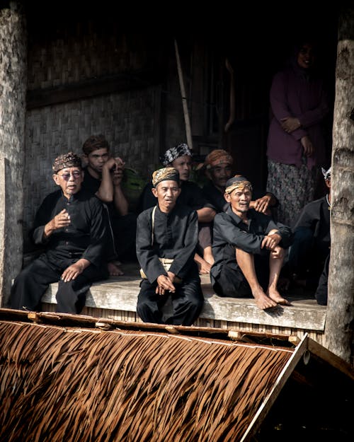 Traditional Sundanese people or Outer Baduy