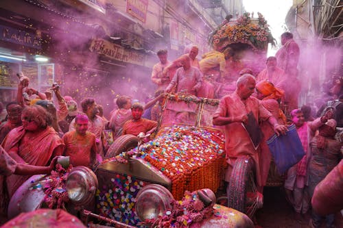 People Celebrating Holi Festival