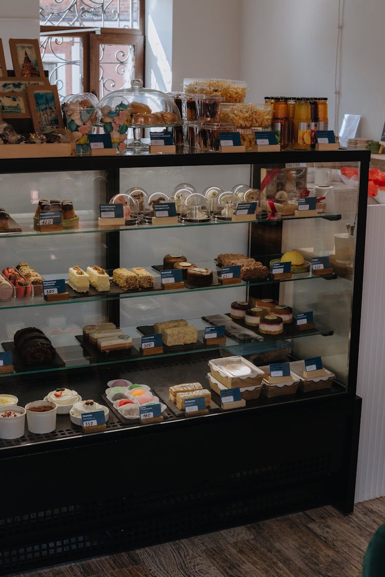 Cakes At A Confectionery Store 