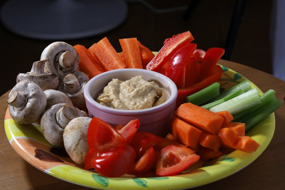 Rainbow Vegetable Hummus Rainbow Vegetable Hummus