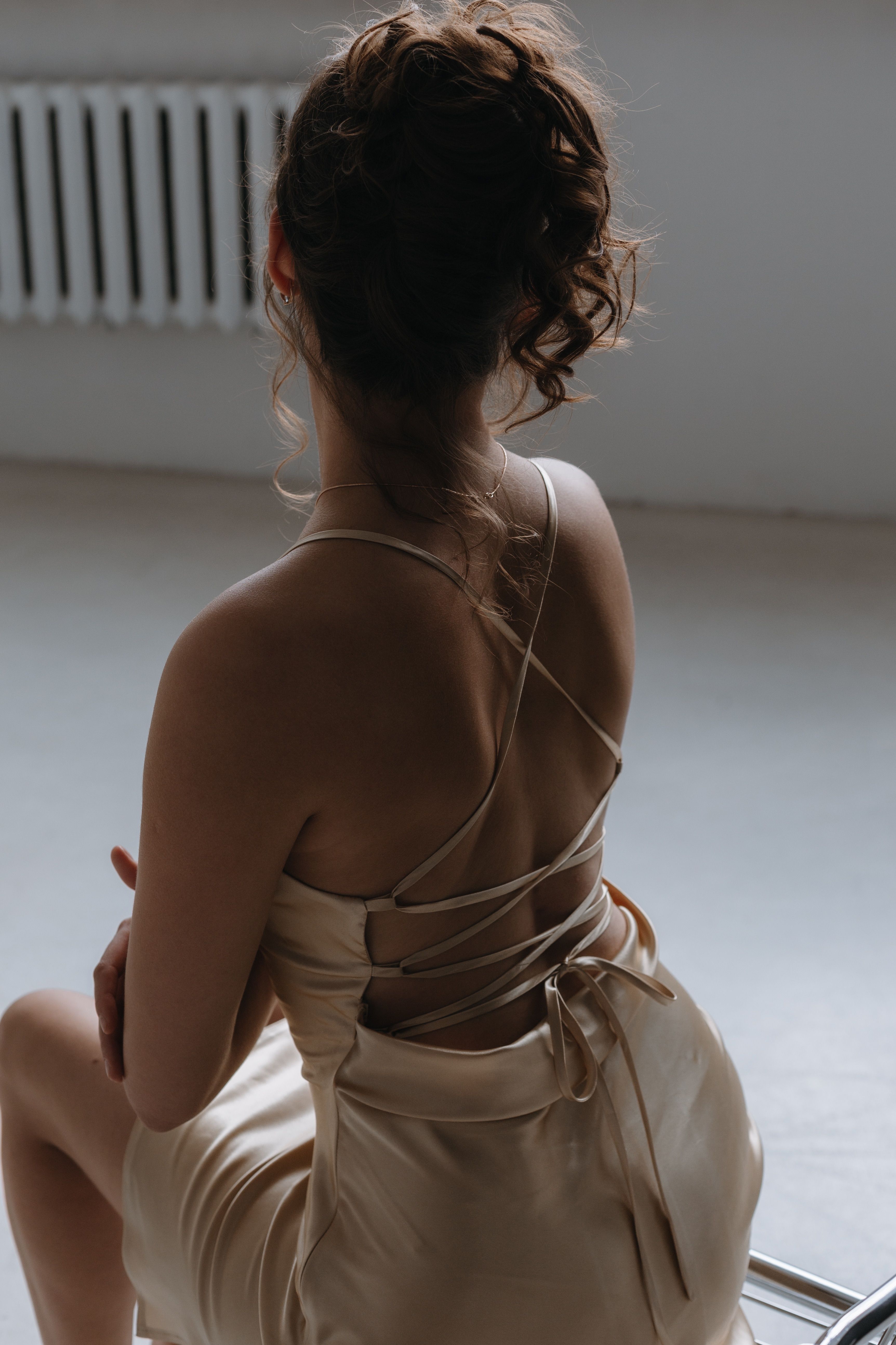 A Woman in White Backless Dress · Free Stock Photo
