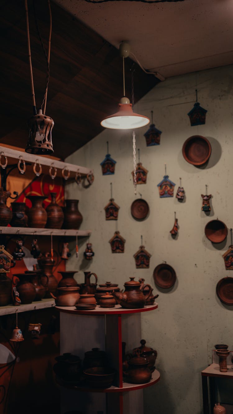 Display Of Store With Pottery 