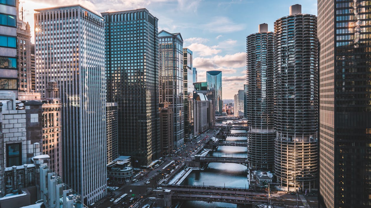 Aerial Shot Of Buildings