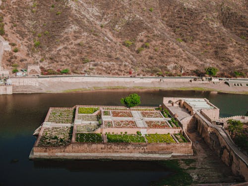 Kesar Kyari Garden on Maota Lake near Jaipur, India 