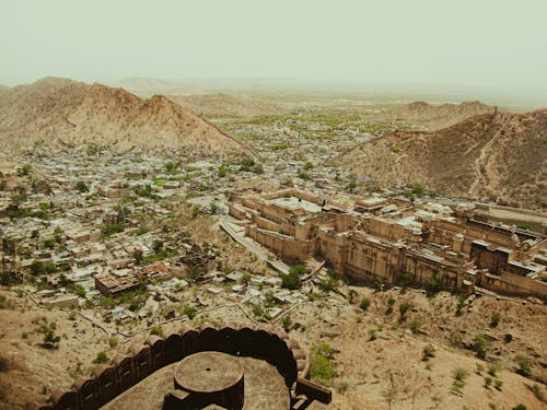 Top view of the Jaipur city from a fort