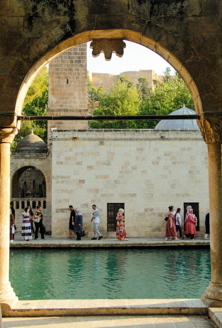 A Pool In The Courtyard Of A Mosque 