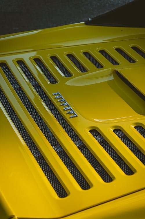 Foto stok gratis Ferrari, kendaraan, kuning