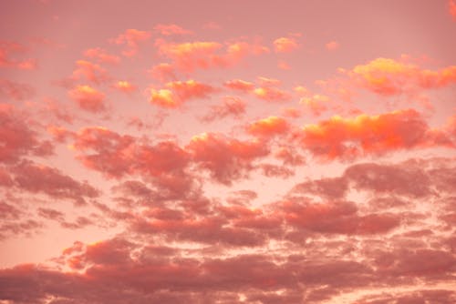 Free Clouds on a Pink Sky Stock Photo