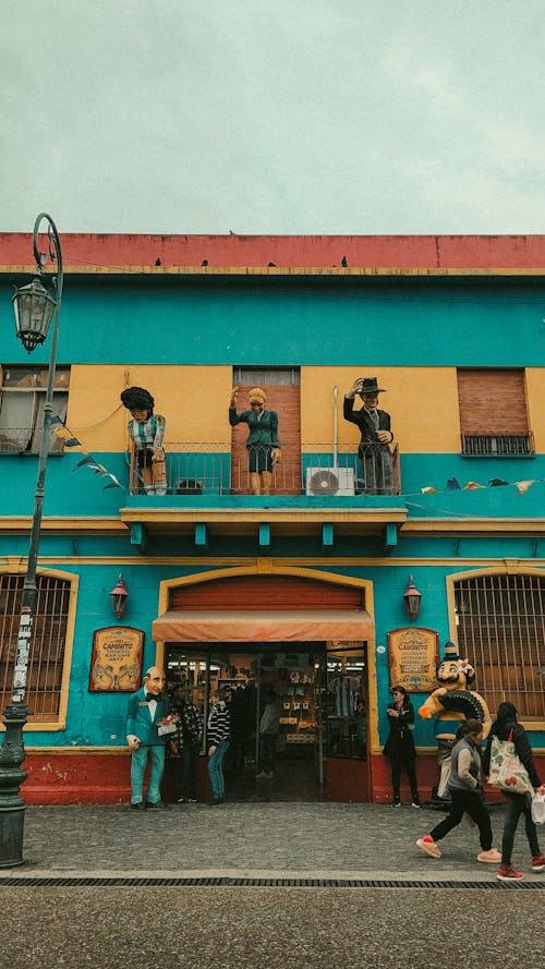 Colourful Building in La Boca, Buenos Aires, Argentina