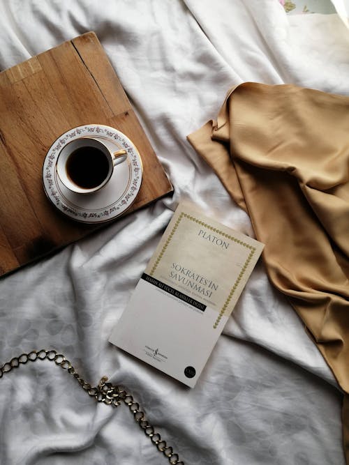 Still Life with a Cup of Tea and an Antique Philosophy Book