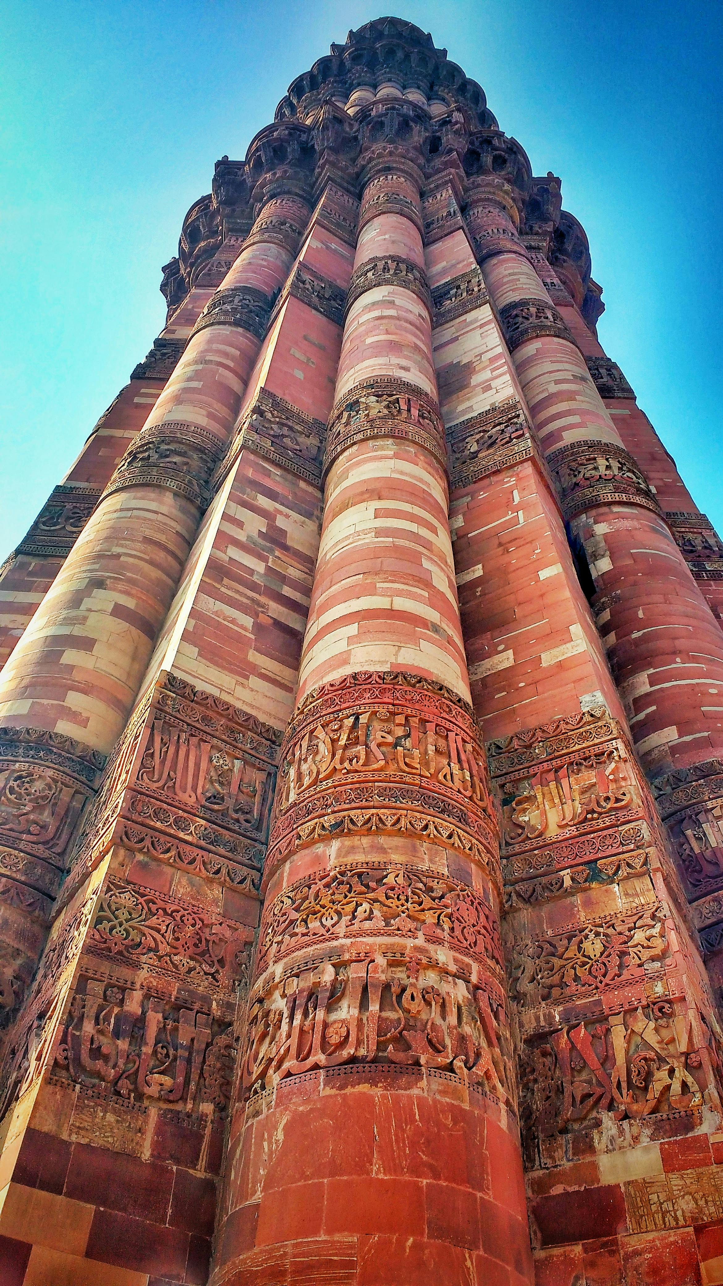 Free stock photo of #Qutabminar #architecture, indian tradition