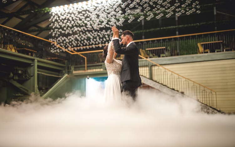 Steam Under Dancing Newlyweds