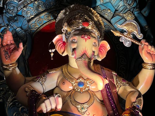 Close-up Photo of Ganesha Sculpture