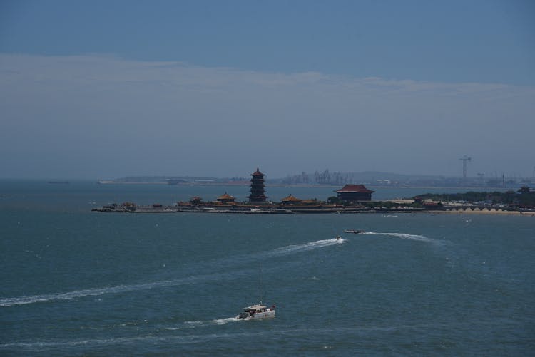 Pagoda On Coast In China