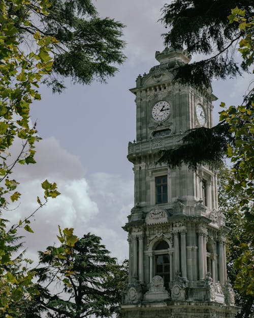 Clock Tower in Dolmabahce Palace in Istanbul