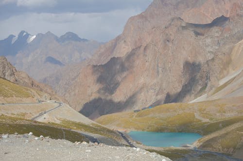 Blue Crystal Lake in Rocky Mountains