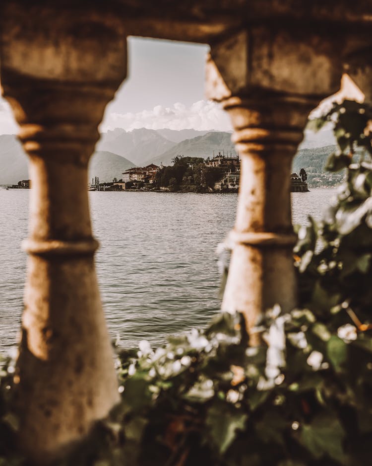 Island On Lake Como In Italy