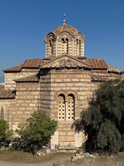 Základová fotografie zdarma na téma Atény, církev, fasáda