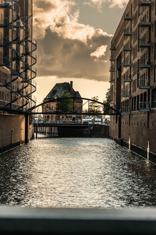 Foto stok gratis bangunan, elbe, Hamburg