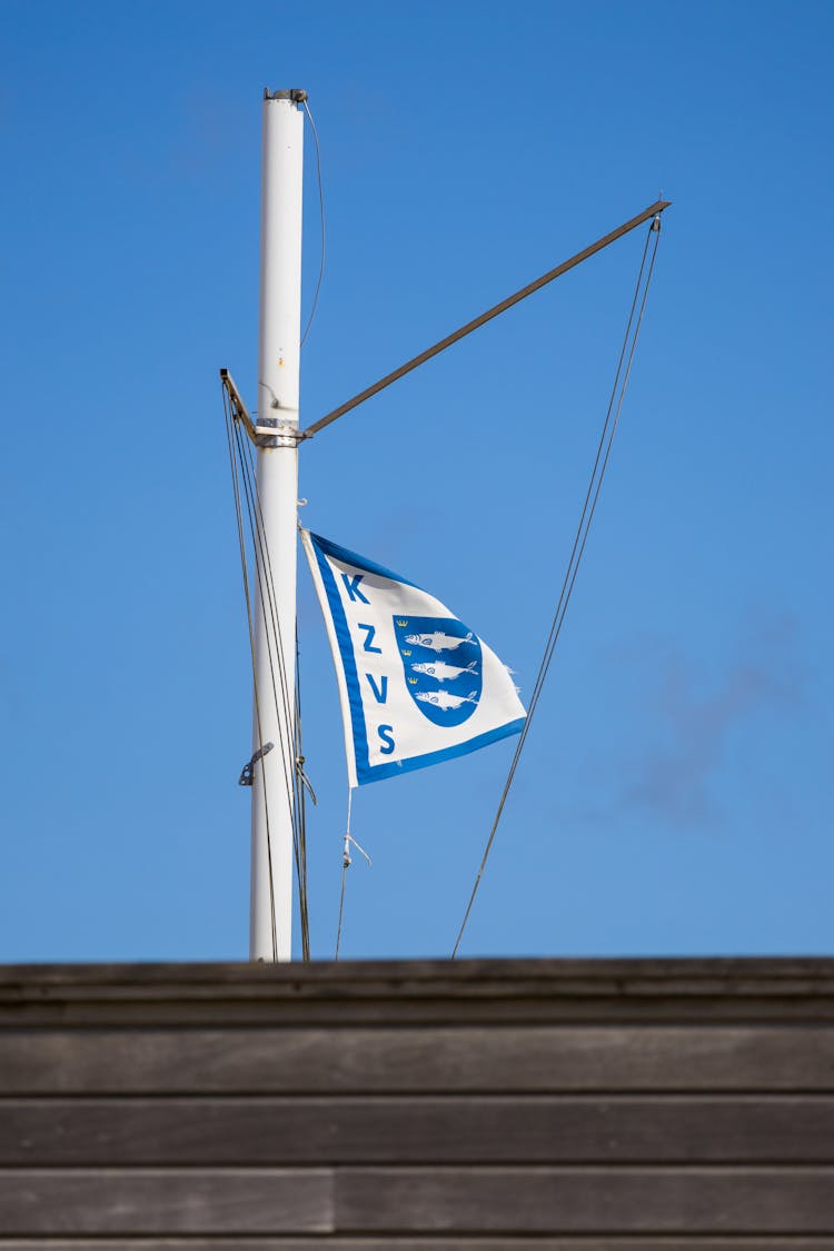 View Of A Mast And A Flag 