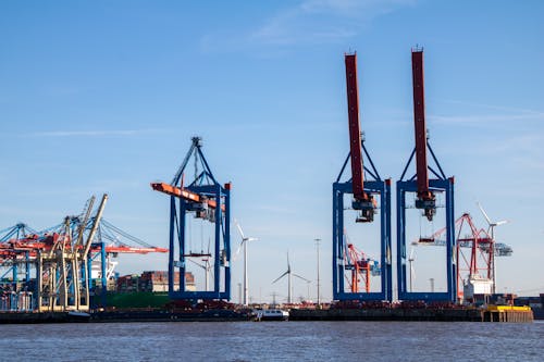 Безкоштовне стокове фото на тему «гавань, Гамбург, журавлі»
