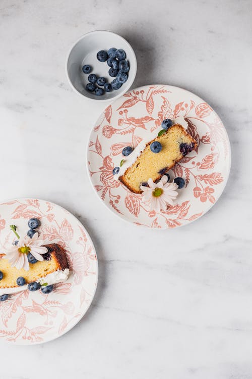 Homemade Cake with Blueberries