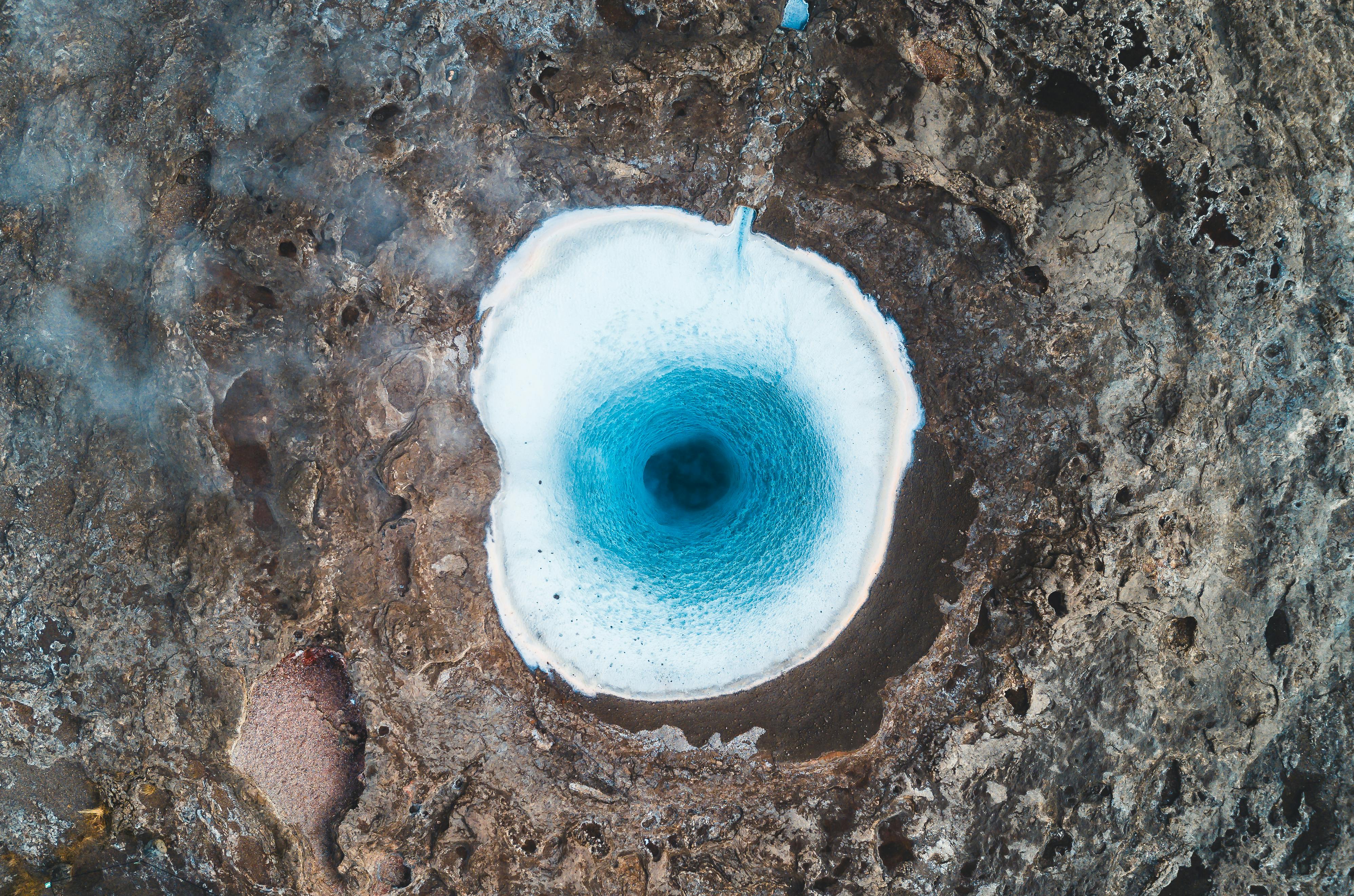 hot spring on a desert