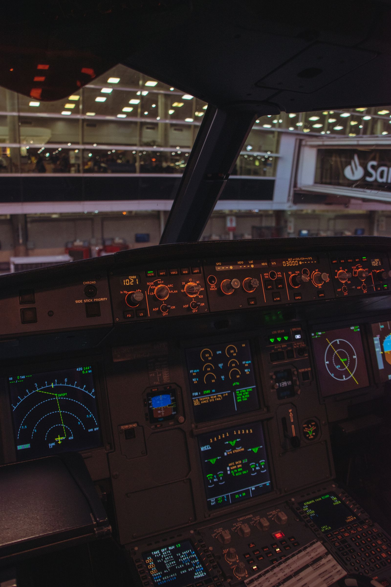 Cockpit interior detailing