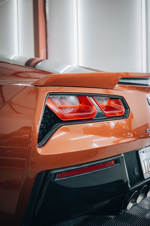 Tail Lights of Sports Car