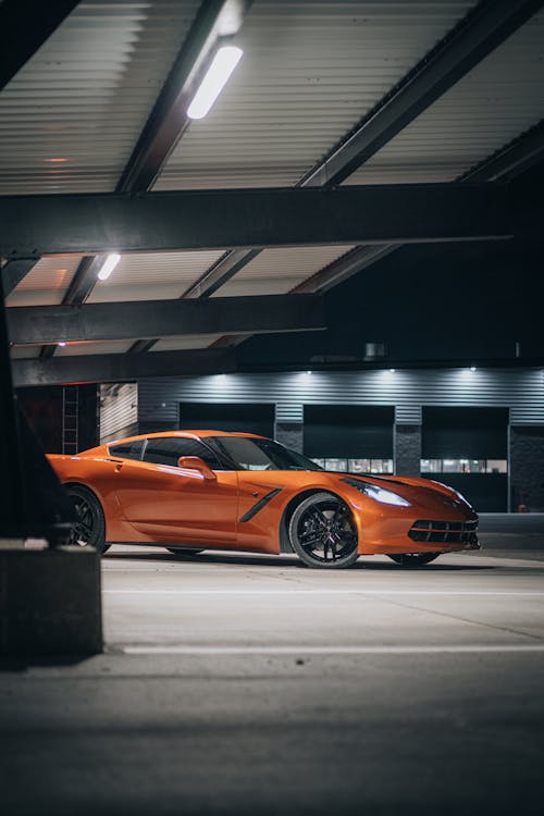 Orange Sports Car