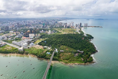 Imagine de stoc gratuită din fotografie aeriană, fotografie cu drona, insulă